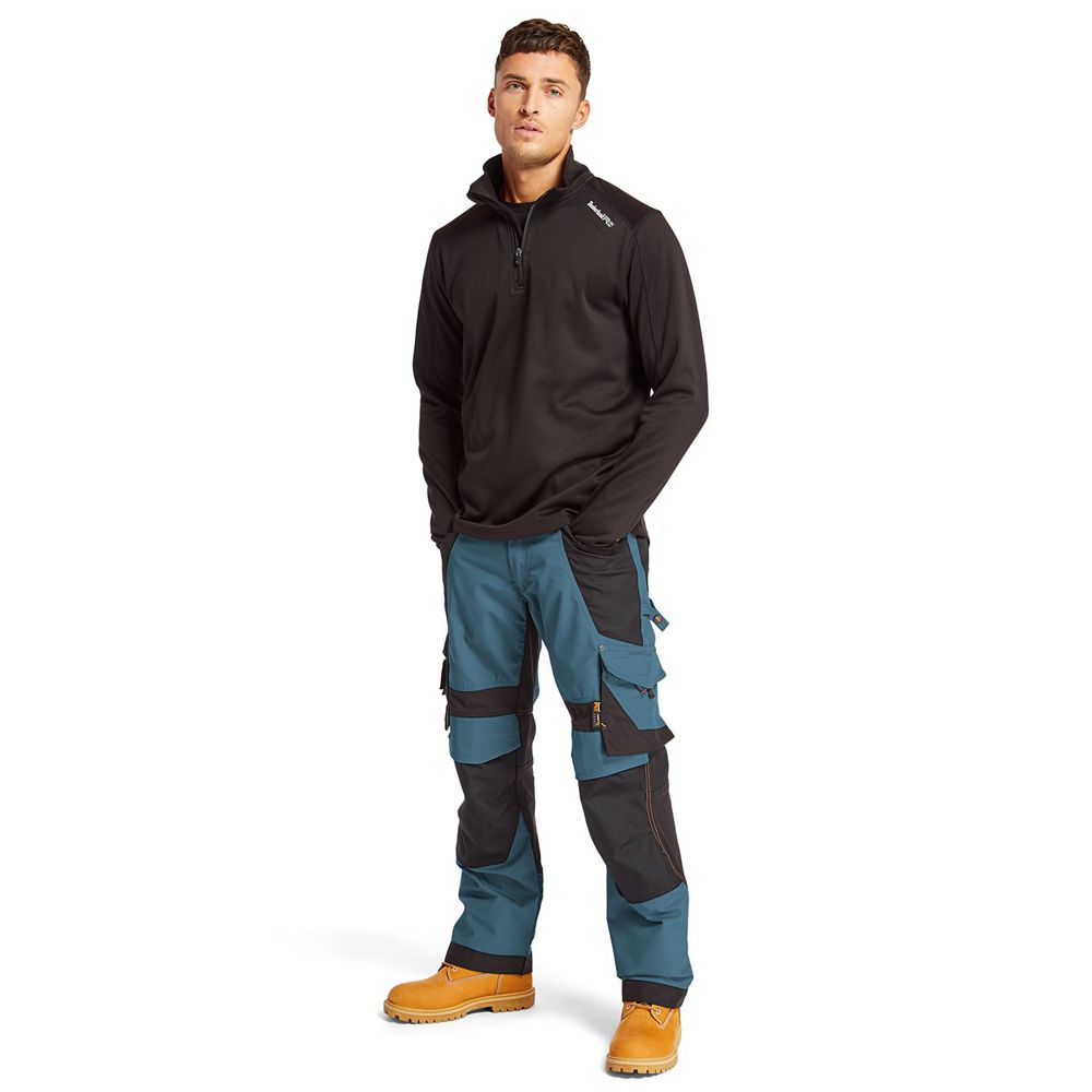 Pantalones Timberland Hombre Pro® Interax Work Azules/Negras - Chile BLE-892603